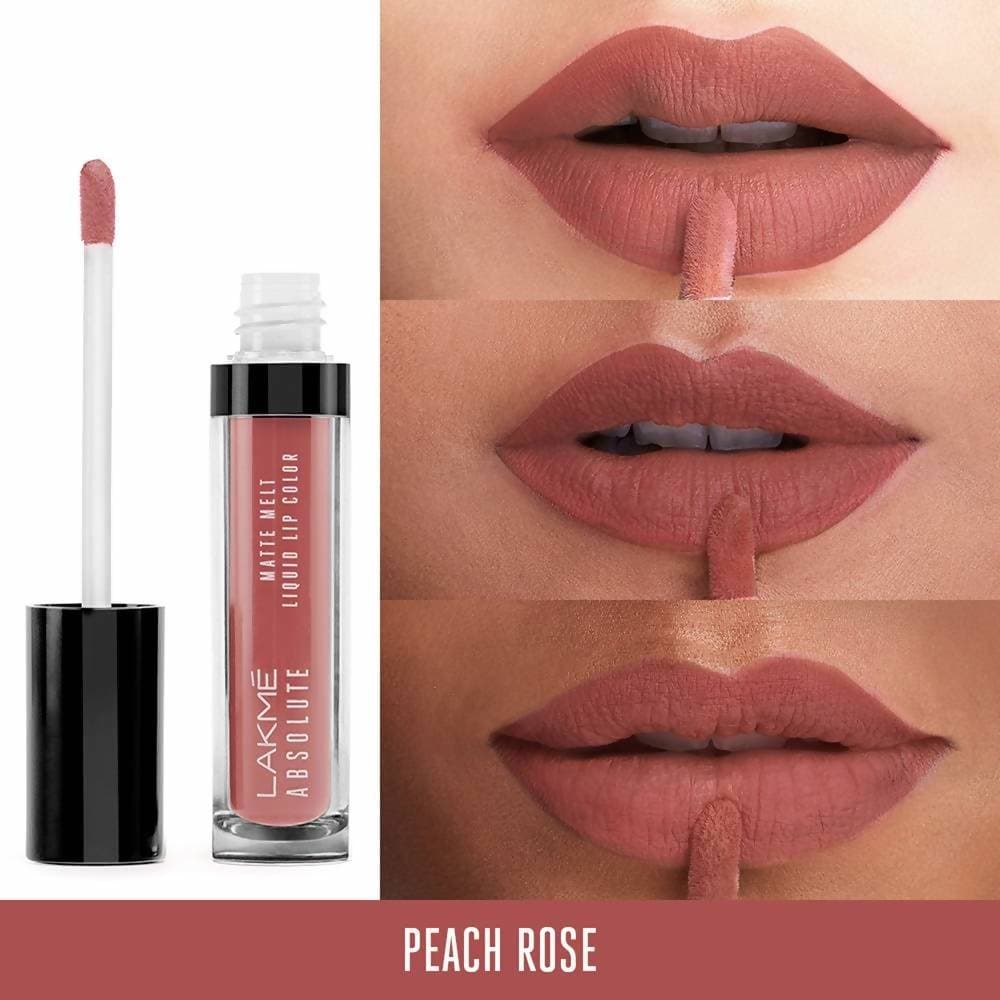 Lakme Absolute Matte Melt Liquid Lip Color - Peach Rose