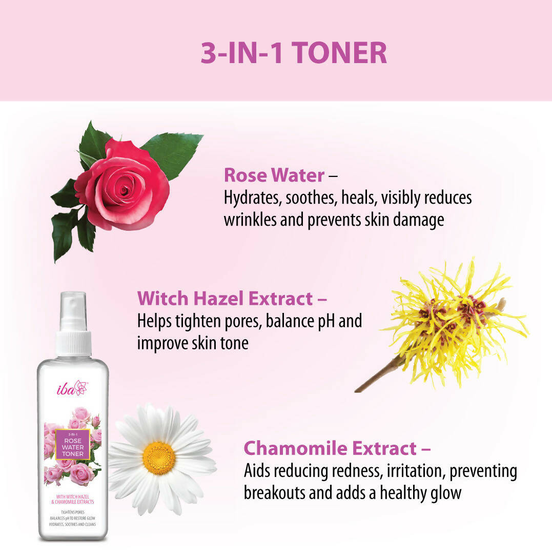 Iba 3-in-1 Rose Water Toner - Distacart