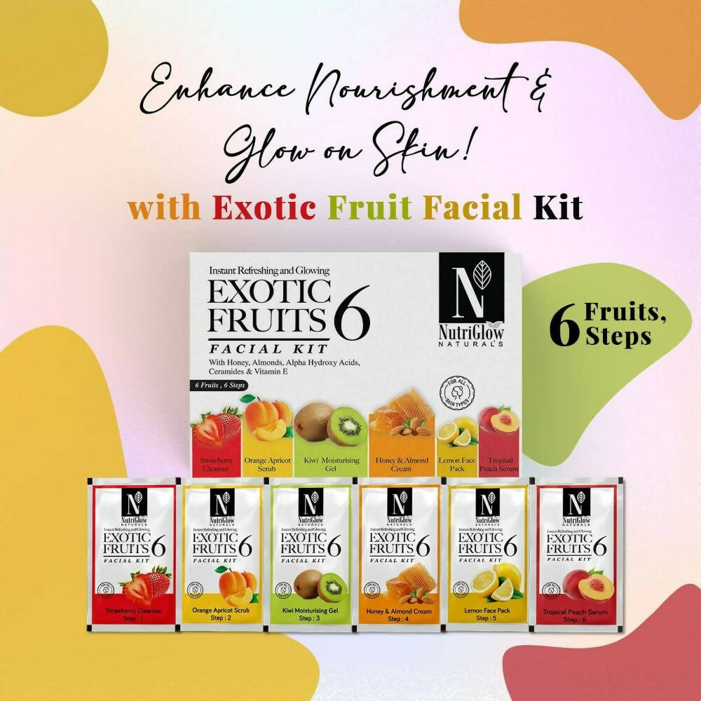 NutriGlow NATURAL'S Exotic Fruit Facial Kit - Distacart