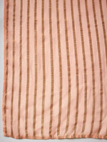 Thumbnail for Peach Georgette Handwork Unstitched Dress Material - Hanika - Distacart