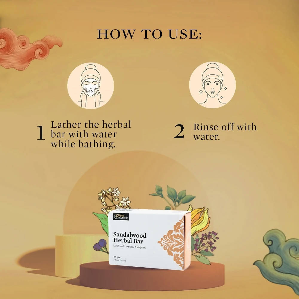 Bipha Ayurveda Sandalwood Herbal Bar - Distacart