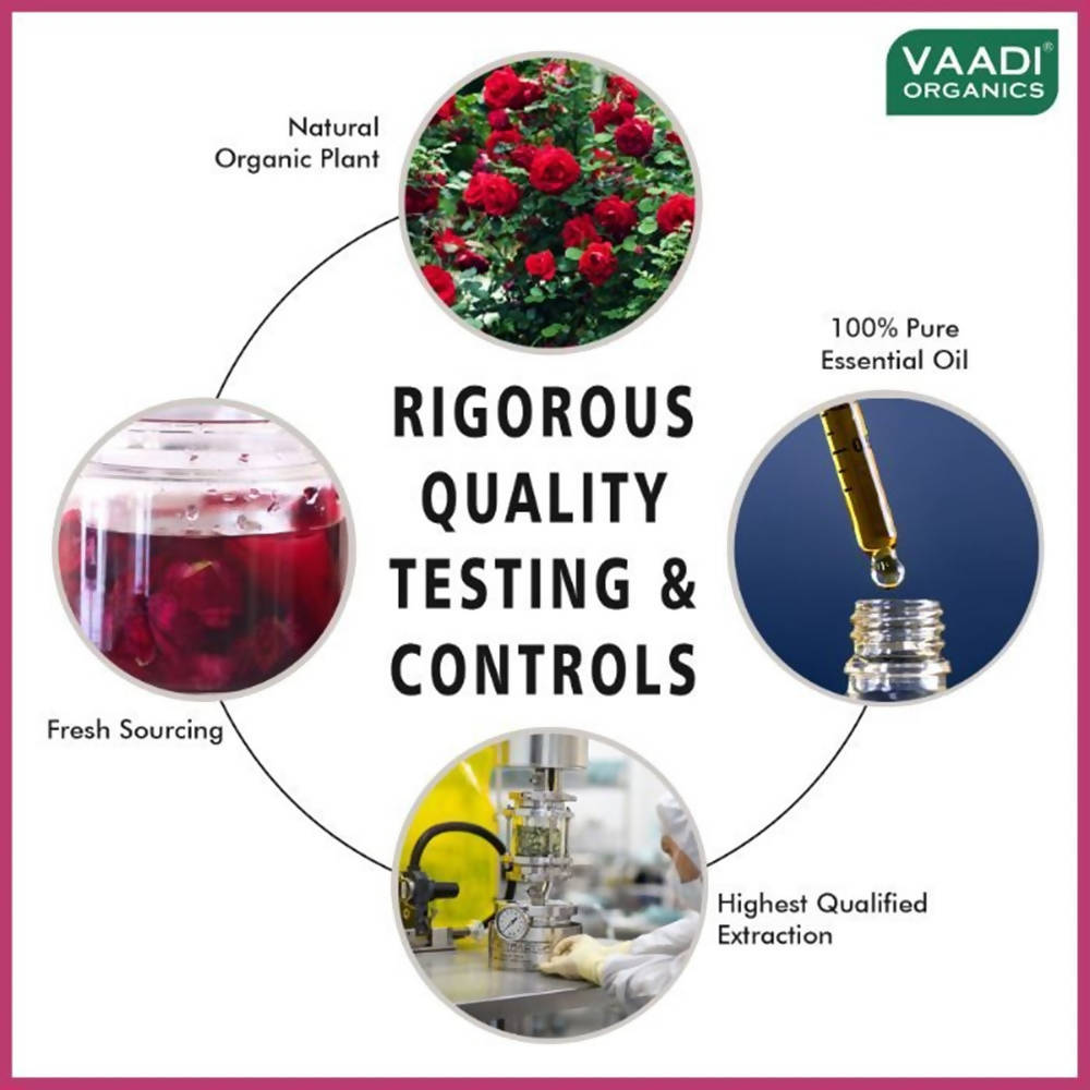 Vaadi Herbals Rose Oil Therapeutic Grade - Distacart