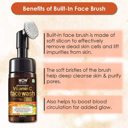 Wow Skin Science Brightening Vitamin C Foaming Face Wash Benifits