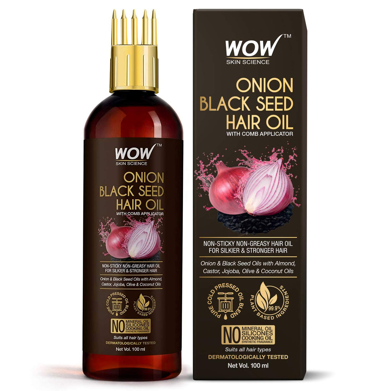 Wow Skin Science Onion Black Seed Hair Oil 100 ml