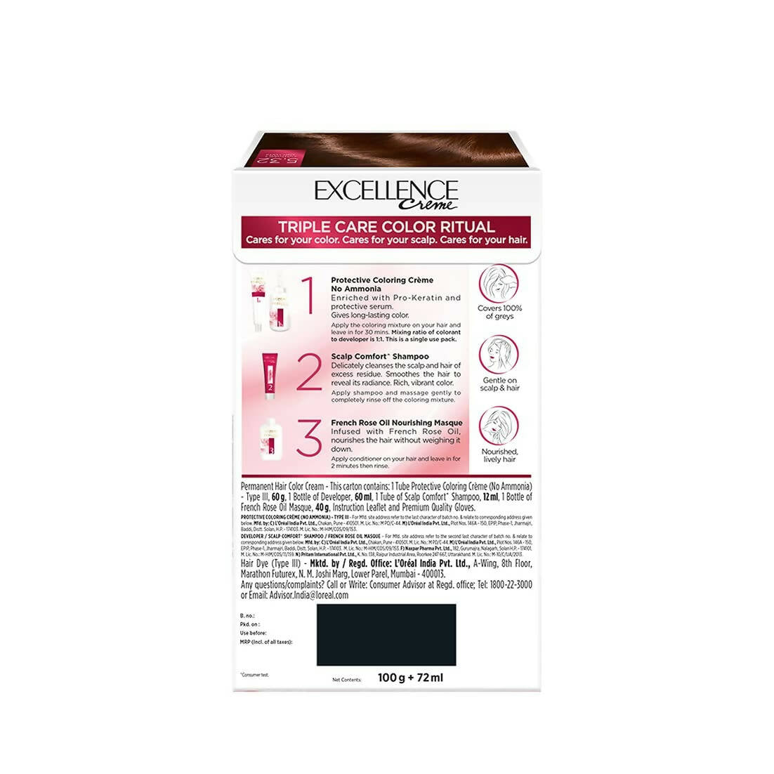 L'Oreal Paris Hair Colour - 5.32 Caramel Brown - Distacart
