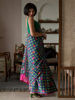 Thumbnail for Suta Multi Color Checked Pure Cotton Saree - Distacart