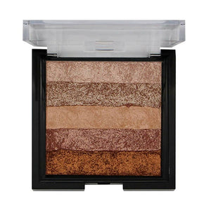 Fashion Colour Shimmer Brick & Blusher 2 in 1 Glow Bronzer Powder-Shade 02 (Medium To Dark) - Distacart