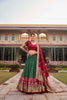 Green Lehenga Choli Set for Women Tussar Silk Lengha with Foil Printed by Infinity Export - Distacart