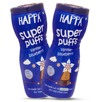Thumbnail for Happa Organic Multigrain Vanilla + Blueberry Melts Super Puffs - Distacart