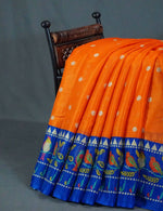 Thumbnail for Dark Orange Colored with Buttes Semi Silk Kota Saree By Gayathri Reddy Designer Studio - Distacart