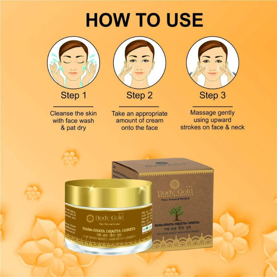 Body Gold Rasa-Shata Dhauta Ghrita How To Use