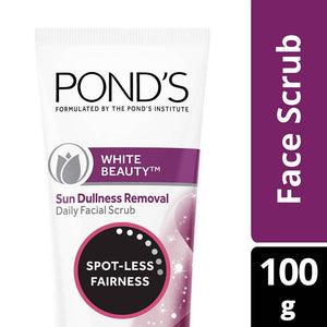 Ponds White Beauty Sun Dullness Removal Daily Facial Scrub 100 gm