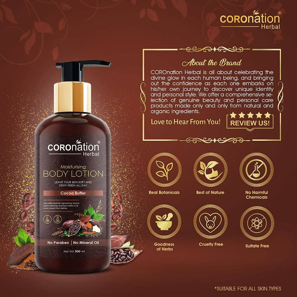 Coronation Herbal Cocoa Butter Moisturising Body Lotion - Distacart