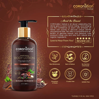 Coronation Herbal Cocoa Butter Moisturising Body Lotion - Distacart