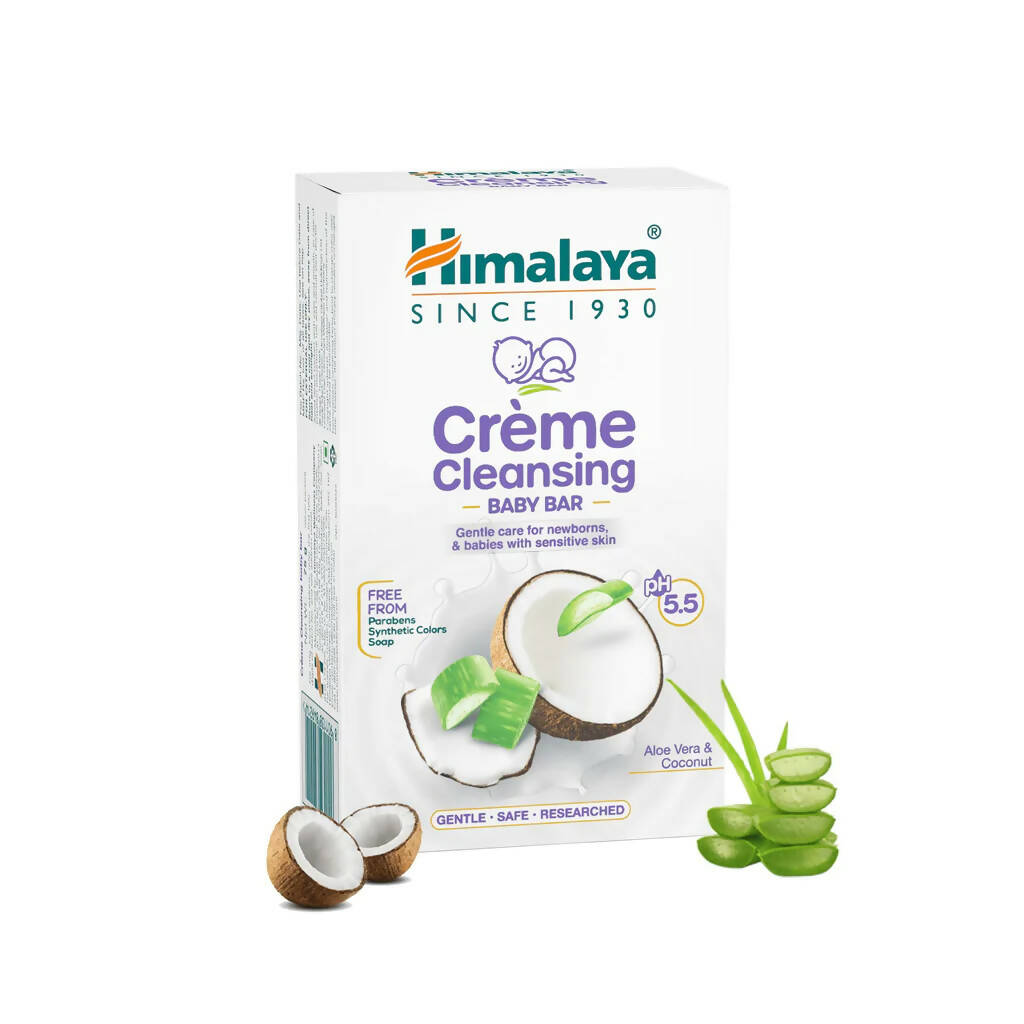 Himalaya Herbals Creme Cleansing Baby Bar - Distacart