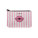 Thumbnail for Colorbar Pouch Lips & Lashes Flat Pouches (Set Of Two) - White+Blush Pink - Distacart