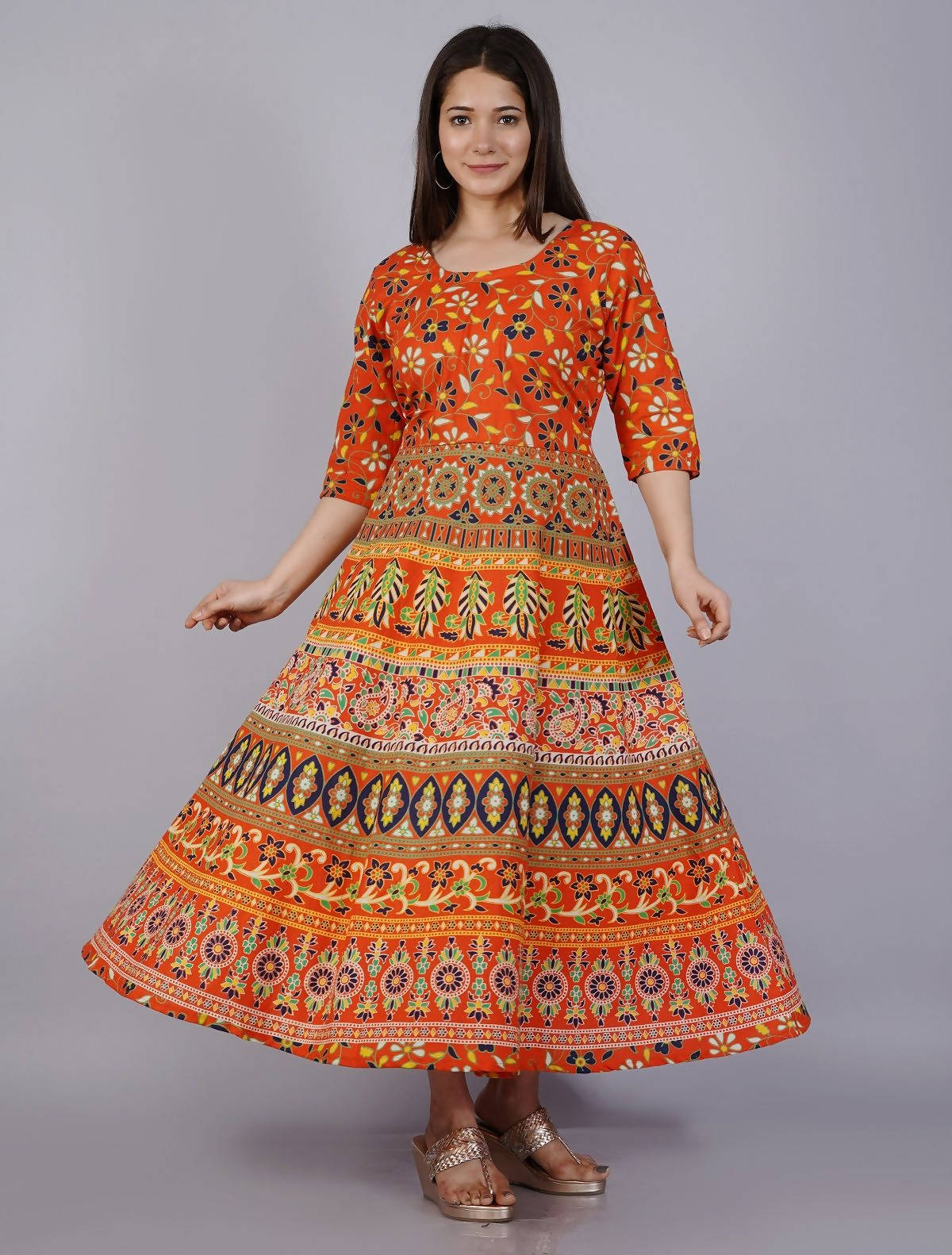 Vamika Multicolor Cotton Printed Party/Casual Wear Kurti (GAM16K)