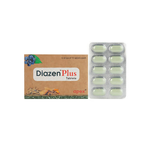 Apex Ayurvedic Diazen Plus Tablets - Distacart