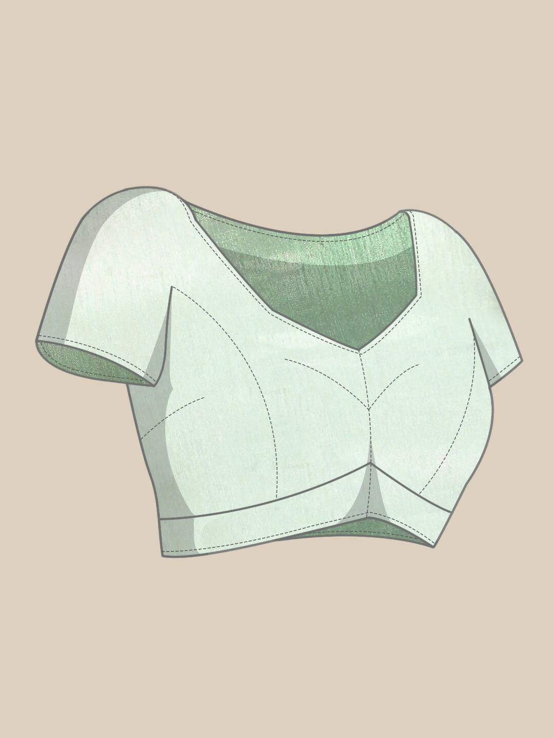 Green Woven Design Net Saree with Blouse Piece - Kalamkari - Distacart