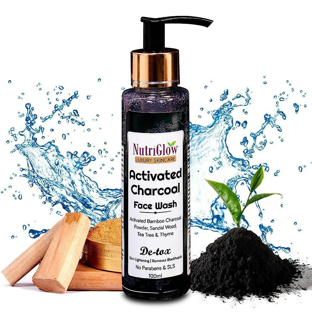 NutriGlow Activated Charcoal Face Wash - Distacart