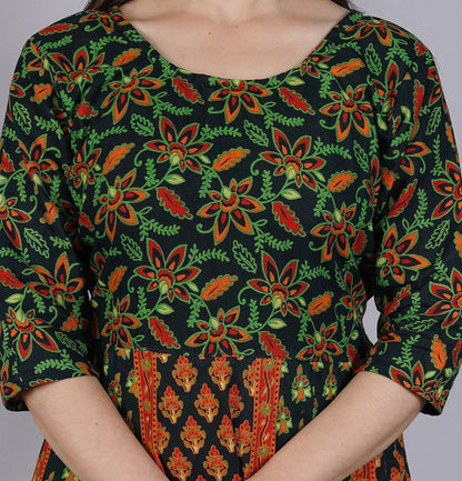 Vamika Multicolor Cotton Printed Party/Casual Wear Kurti (GAM20K)