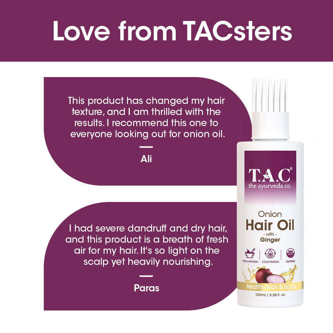 TAC - The Ayurveda Co. Onion Hair Oil for Hair Growth - Distacart