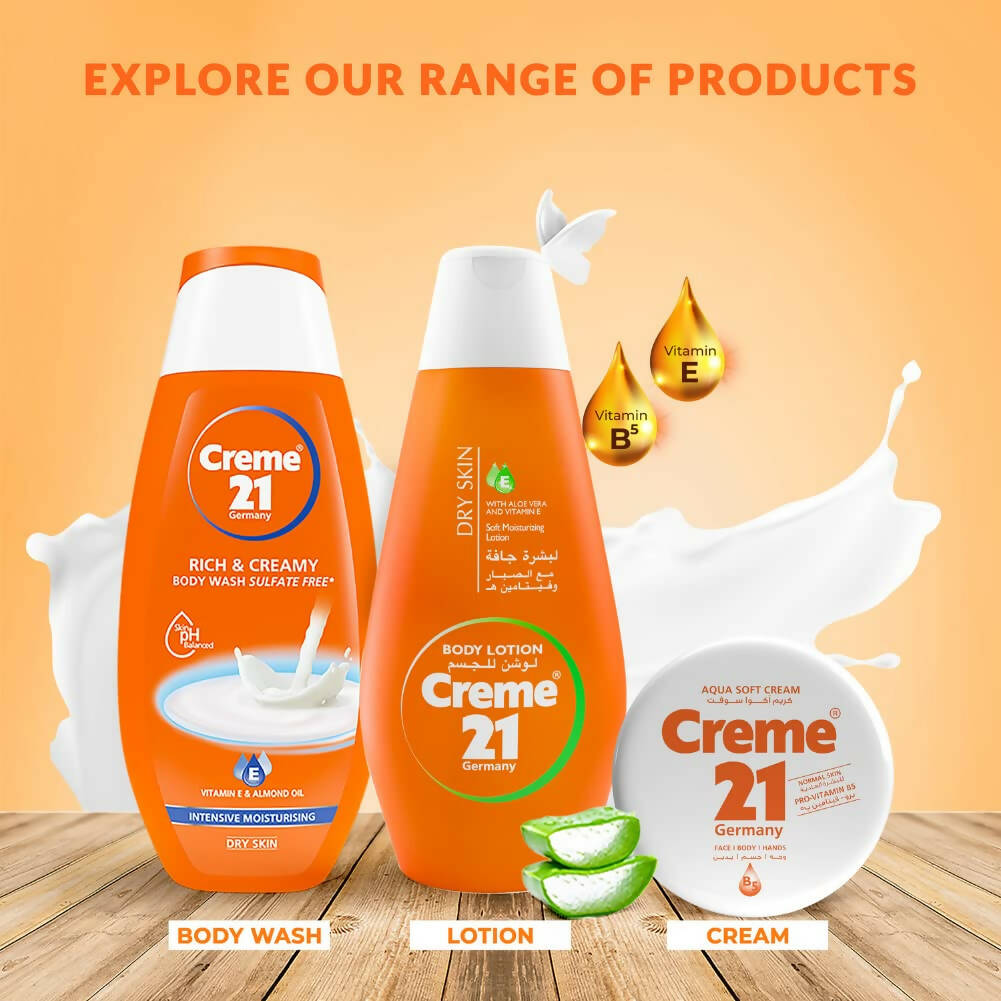 Creme 21 Body Lotion for Dry Skin with Aloe Vera & Vitamin E - Distacart