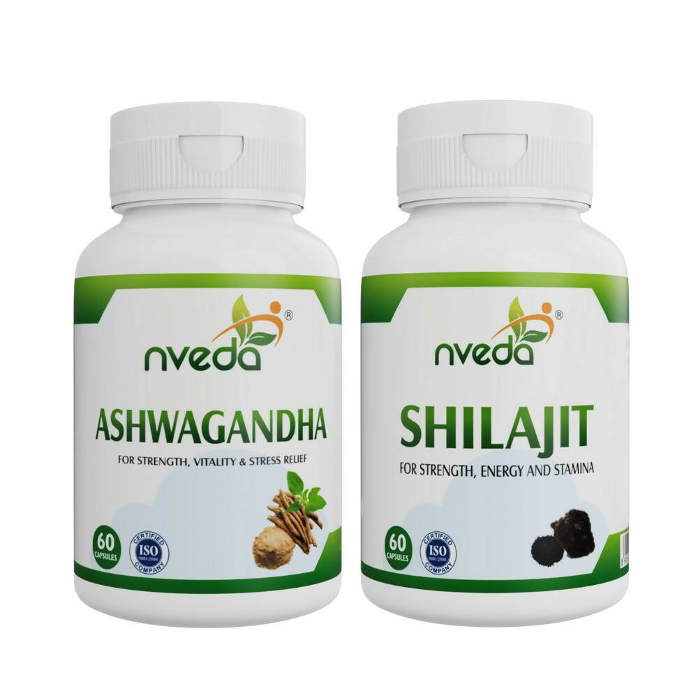 Nveda SJ Capsules and Ashwagandha Capsules Combo - Distacart