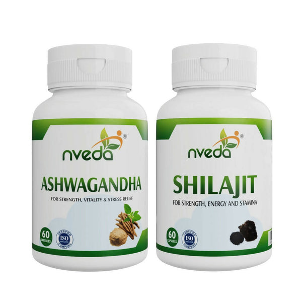 Nveda SJ Capsules and Ashwagandha Capsules Combo - Distacart