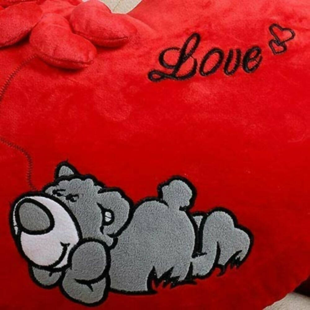 Frantic Cushion Heart Shaped Pillow (Red Color) - Distacart