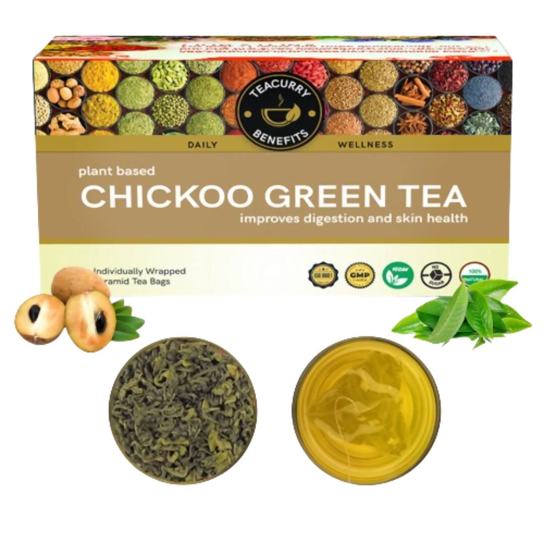 Teacurry Chikoo Green Tea Bags - Distacart
