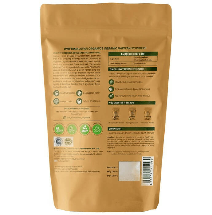 Himalayan Organics Haritaki Powder - Distacart