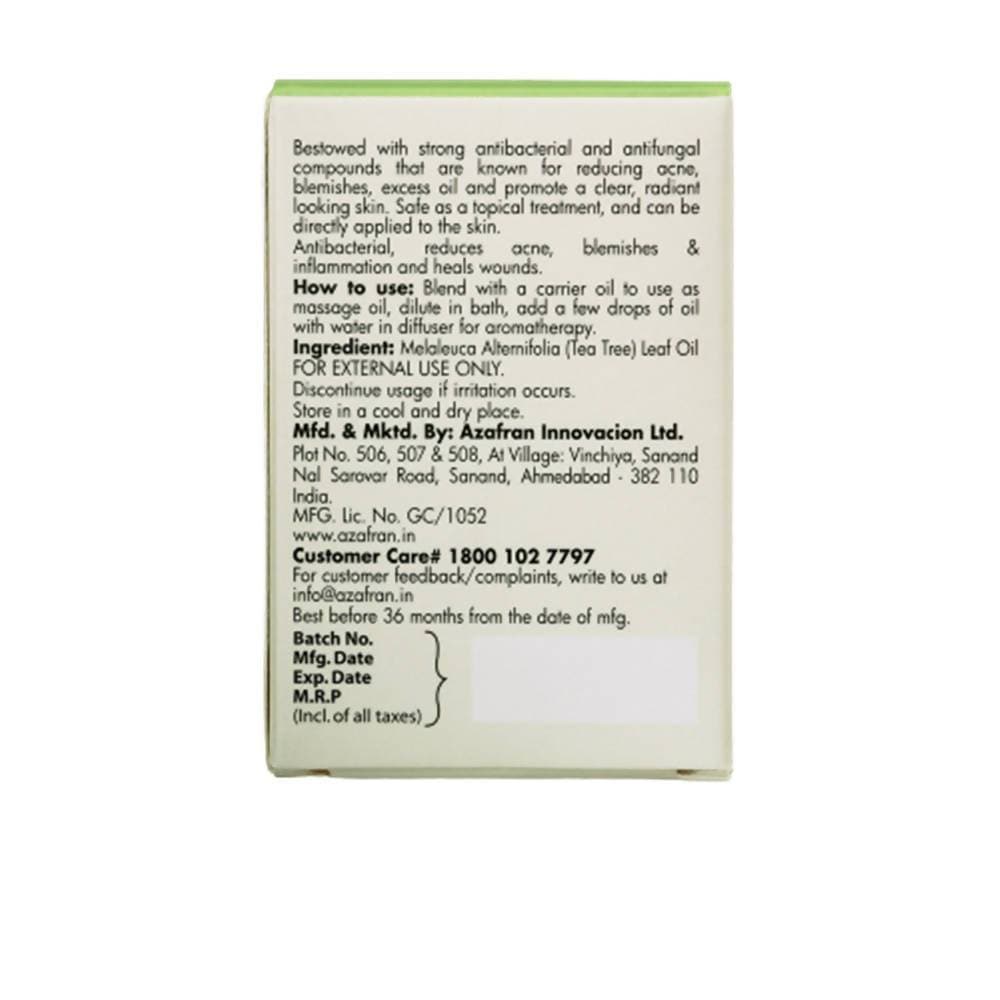 Azafran Organics Australian Tea Tree Pure Essential Oil - Distacart