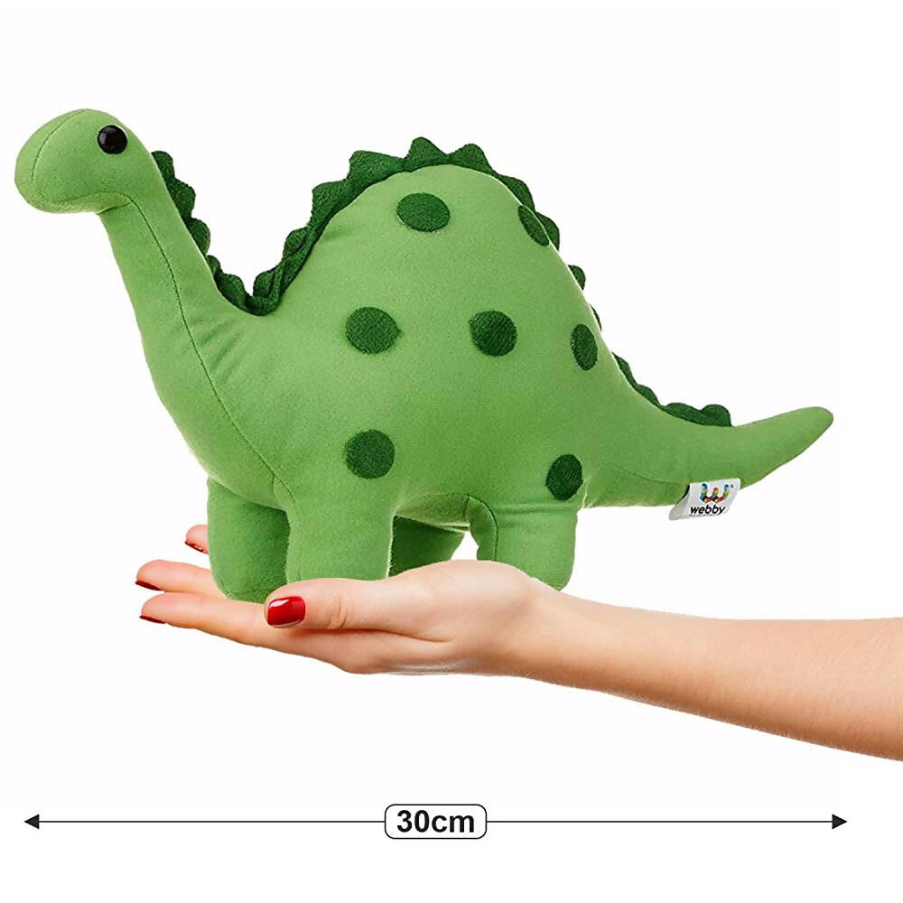 Webby Green Soft Dinosaur Plush Stuffed Toy-30cm - Distacart