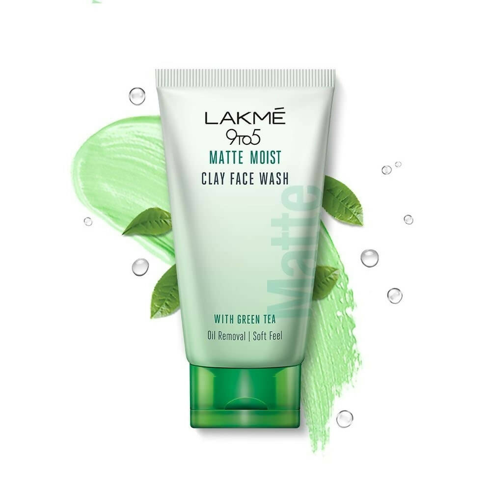 Lakme 9to5 Matte Moist Clay Facewash With Green Tea - Distacart