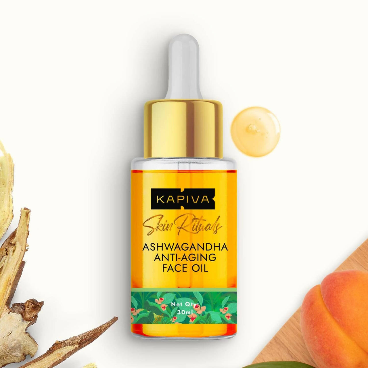 Kapiva Ayurveda Skin Rituals Ashwagandha Anti-Aging Face Oil - Distacart