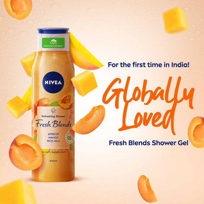 Nivea Fresh Blends Apricot Mango Rice Milk Body Wash - Distacart