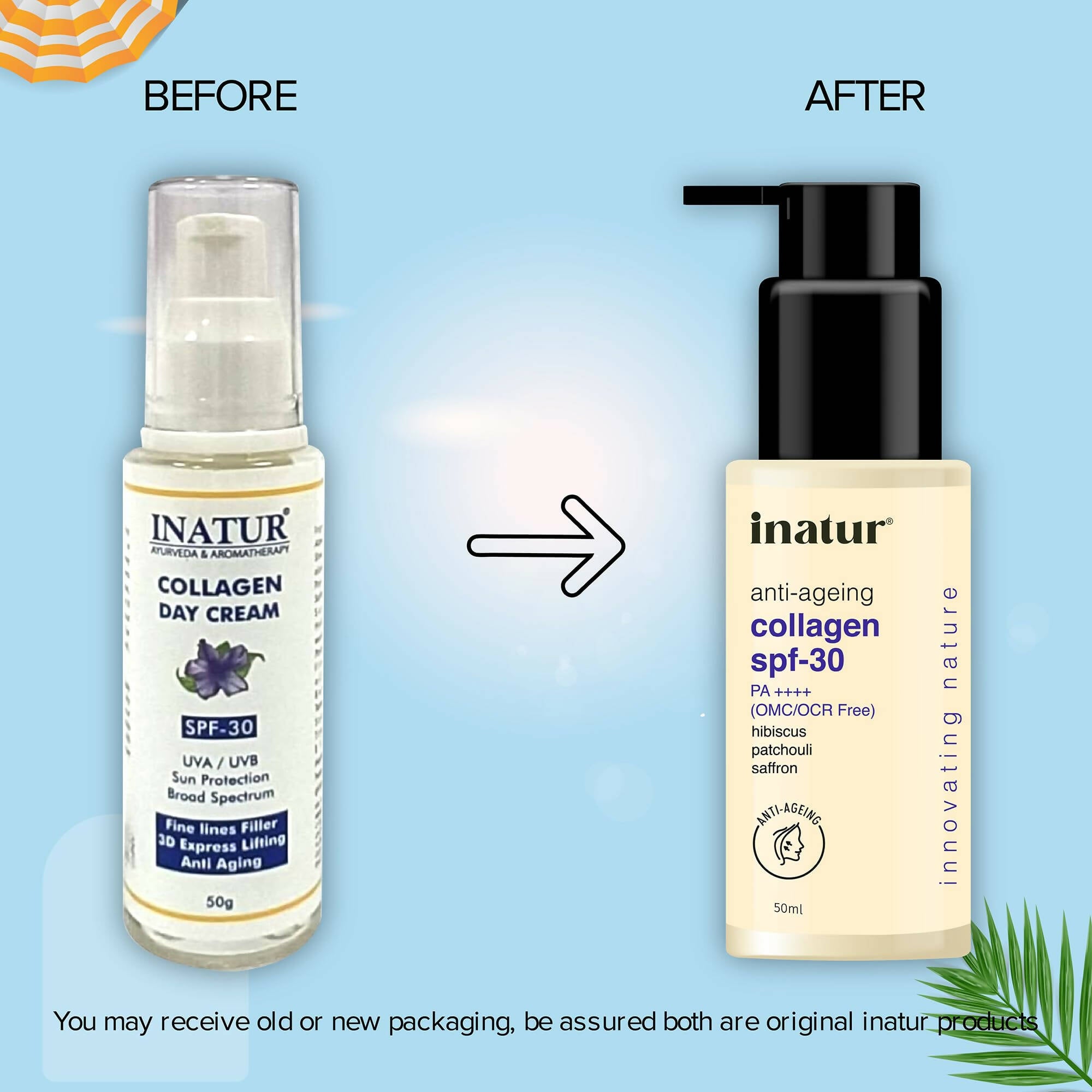 Inatur Collagen Sunscreen SPF30 - Distacart