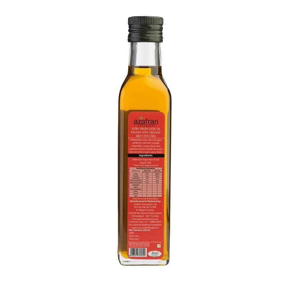 Azafran Infusions Bird’s Eye Chilli Infused Extra Virgin Olive Oil - Distacart