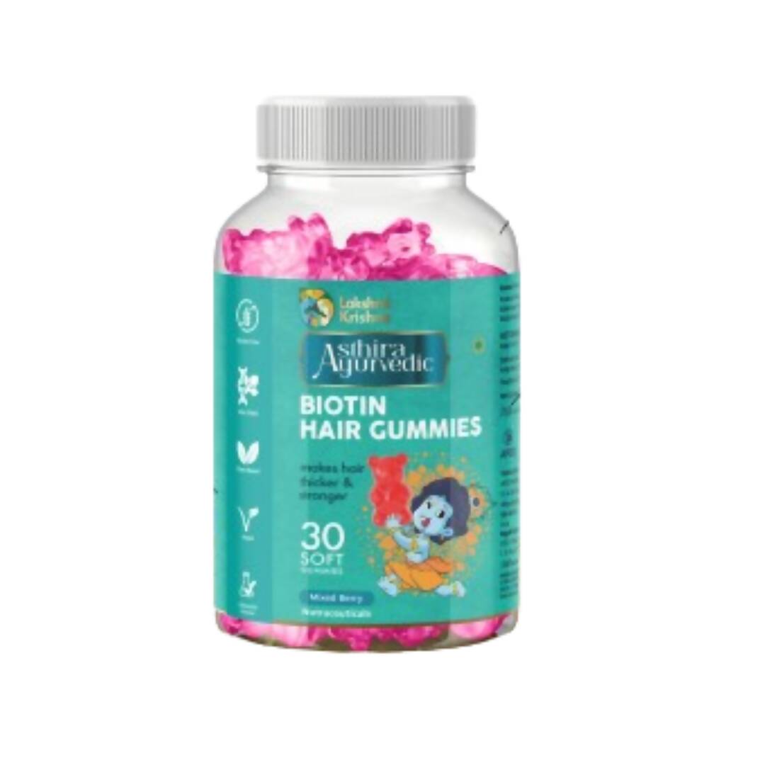 Lakshmi Krishna Naturals Biotin Hair Gummies - Distacart