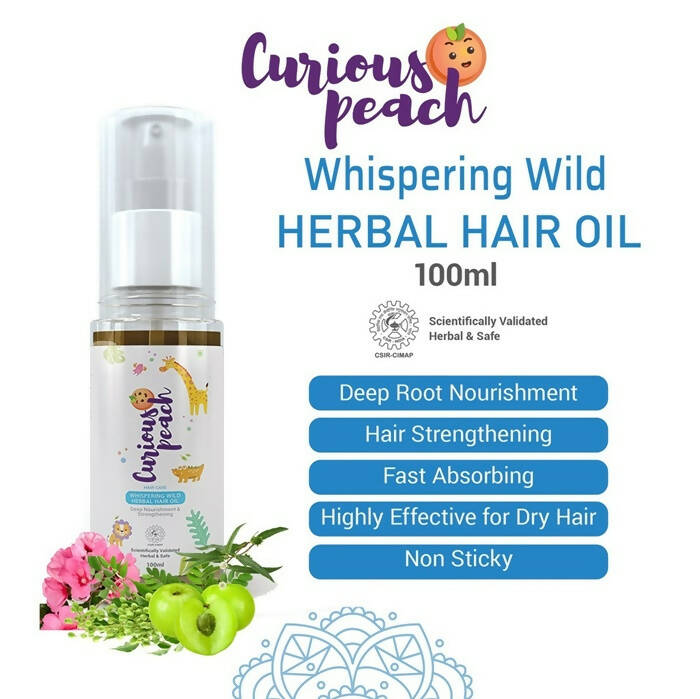Curious Peach Whispering Wild Herbal Hair Oil - Distacart