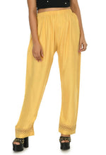 Thumbnail for Mominos Fashion Moeza Reyon Cotton Golden Color Straight Work Palazzo