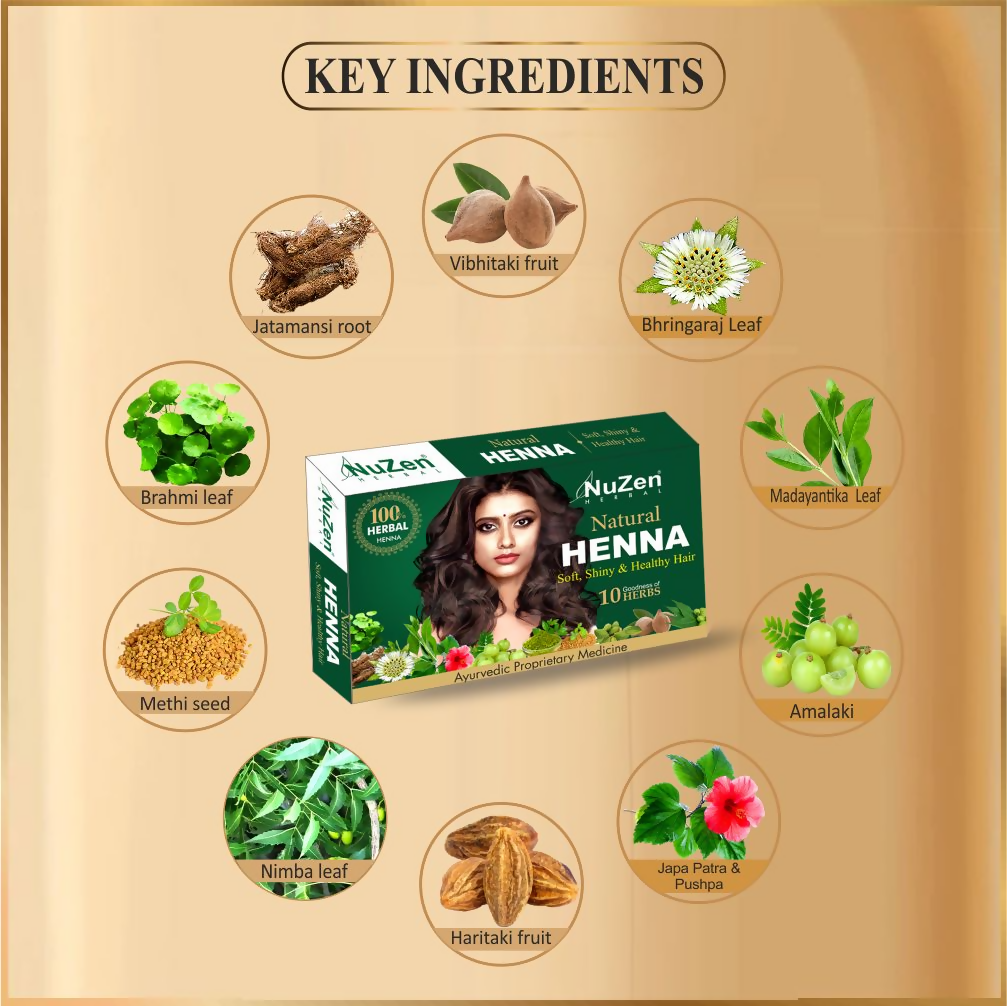 NuZen Herbal Natural Henna - Distacart