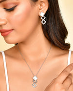 Thumbnail for VOJ Stainless Steel Silver Silver Jewellery Set (Pack of 2) - Distacart