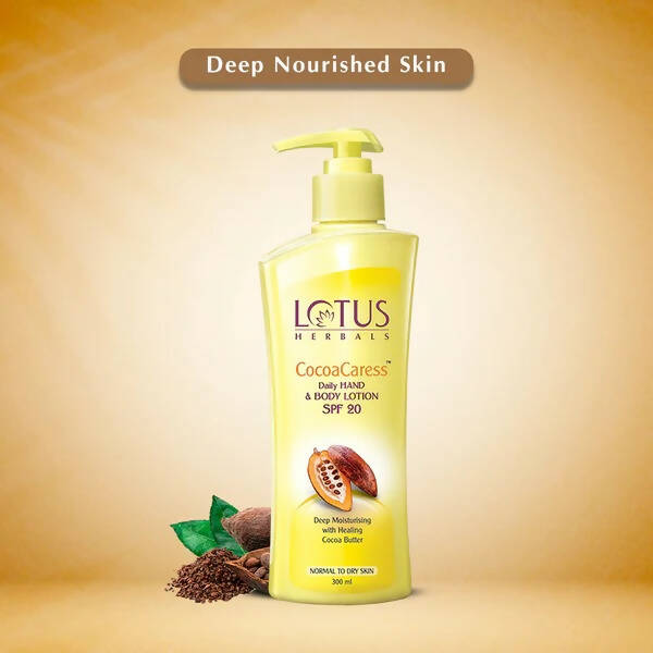 Lotus Herbals CocoaCaress Daily Hand & Body Lotion - Distacart