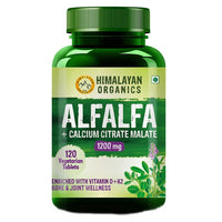 Thumbnail for Himalayan Organics Alfalfa + Calcium Citrate Malate 1200mg Tablets