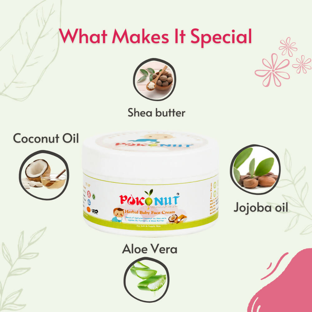 Pokonut Herbal Baby Face Cream - Distacart