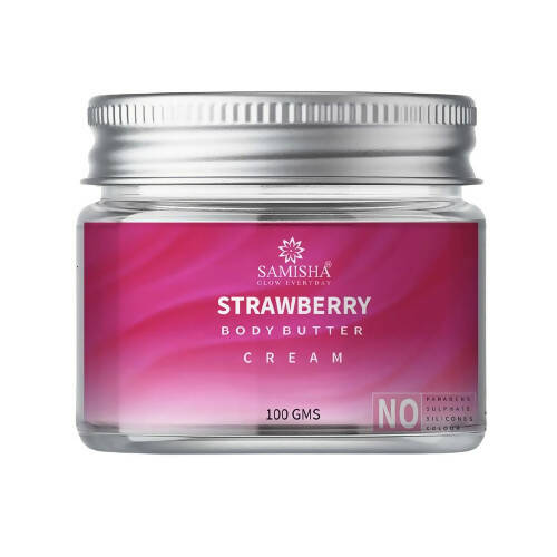 Samisha Organic Stretch Marks Remover Strawberry Body Butter Cream - Distacart