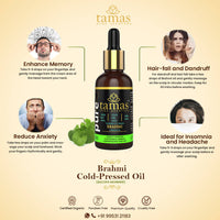 Thumbnail for Tamas Pure Ayurveda 100% Organic Brahmi Cold Pressed Carrier Oil