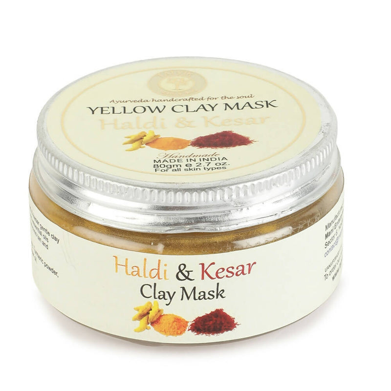Tatvik Ayurveda Yellow Clay Mask – Haldi and Kesar - Distacart